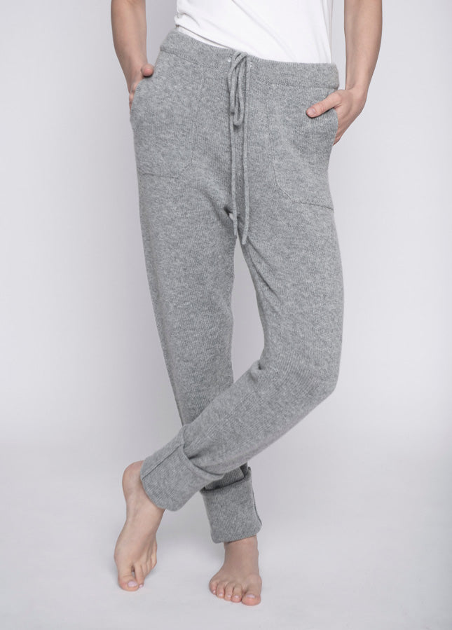 Merino Wool Sweatpants for Women Lounge Jogger Pants High 