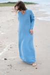 100% Cashmere Long Dress with pockets