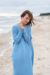 100% Cashmere Long Dress with pockets