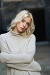 Cashmere and Wool Turtleneck Sweater