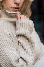 Cashmere and Wool Turtleneck Sweater