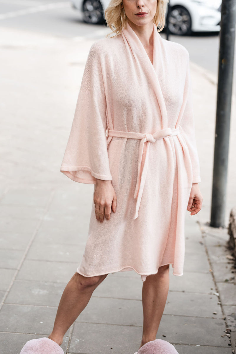 100% Cashmere Bathrobe/kimono with pockets