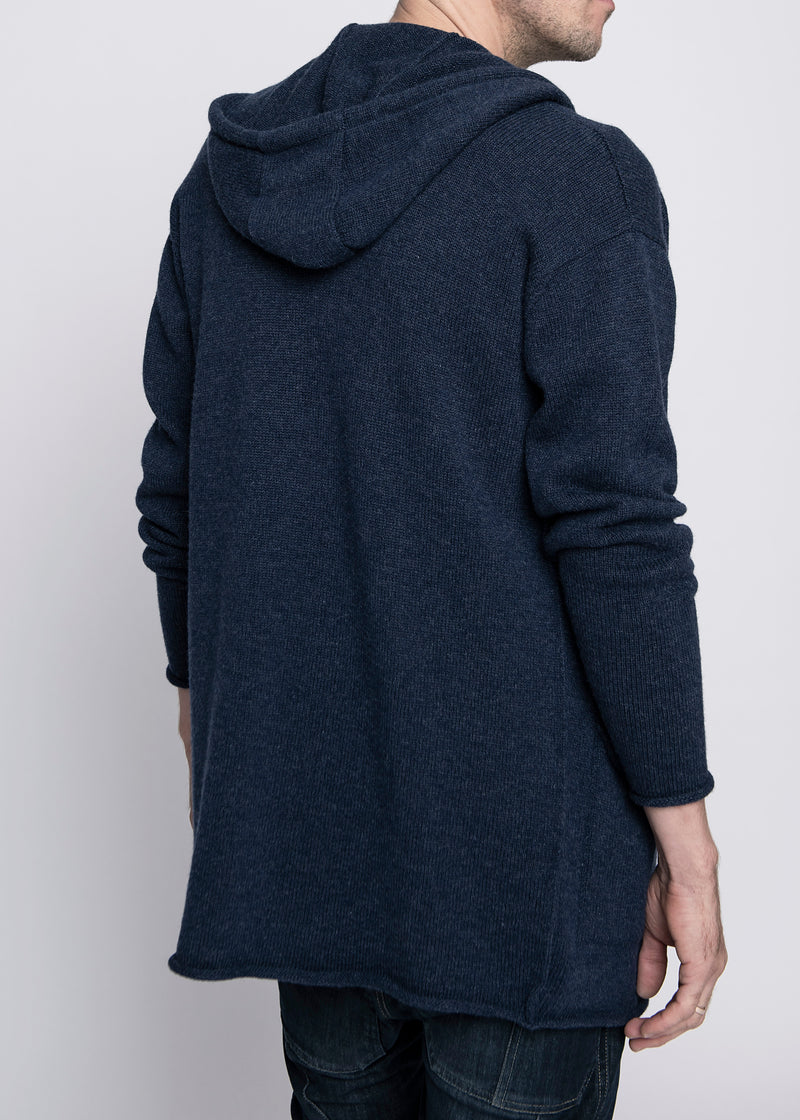 Long Hooded Cardigan for Men