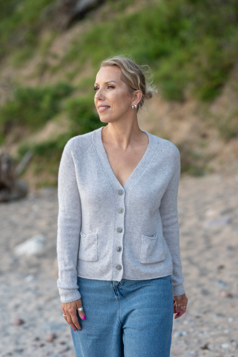100% Cashmere Oversized knitted Sweater Cardigan
