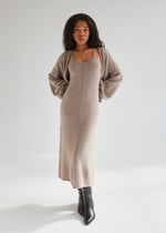 100% Cashmere Slip Dress and short Cardigan set
