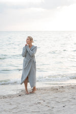 Cashmere and Wool Hooded Robe/Cardigan