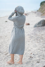 Cashmere and Wool Hooded Robe/Cardigan