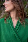 100% Cashmere and Silk Wrap Cardigan