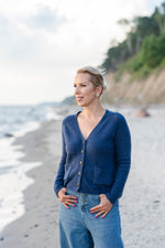 100% Cashmere Oversized knitted Sweater Cardigan