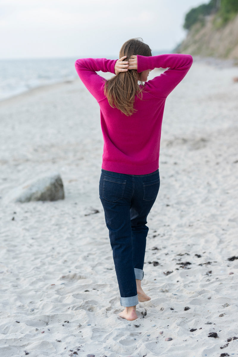 100% Cashmere Knitted Short Sweater
