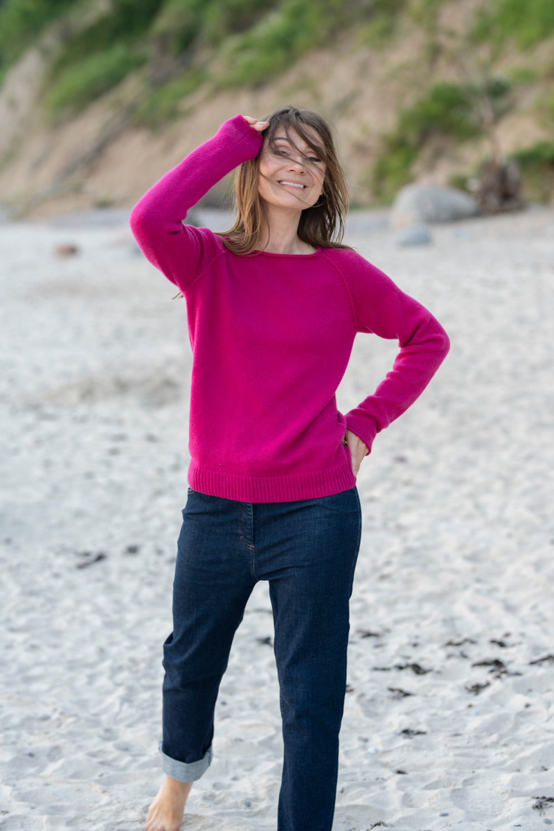 100% Cashmere Knitted Short Sweater