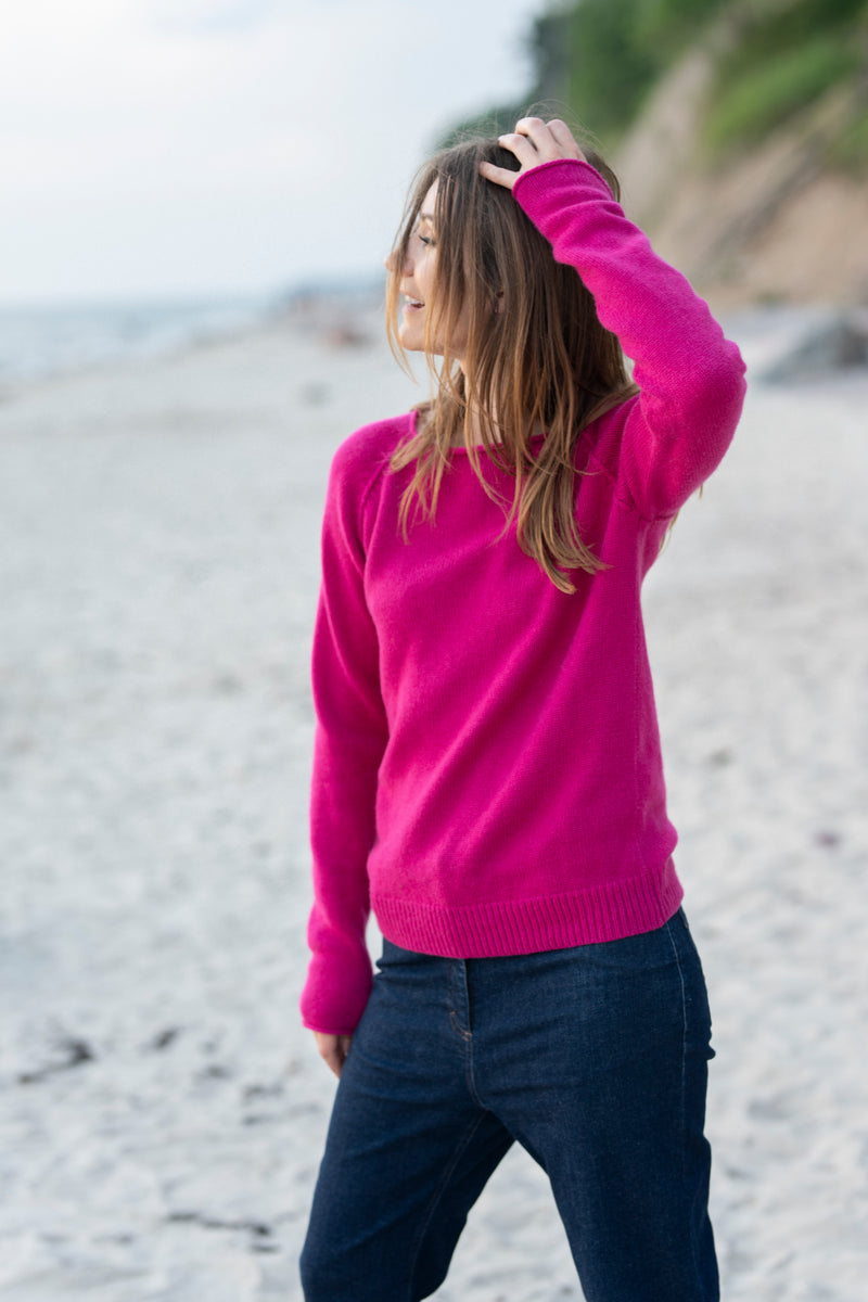 100% Cashmere Knitted Short Sweater