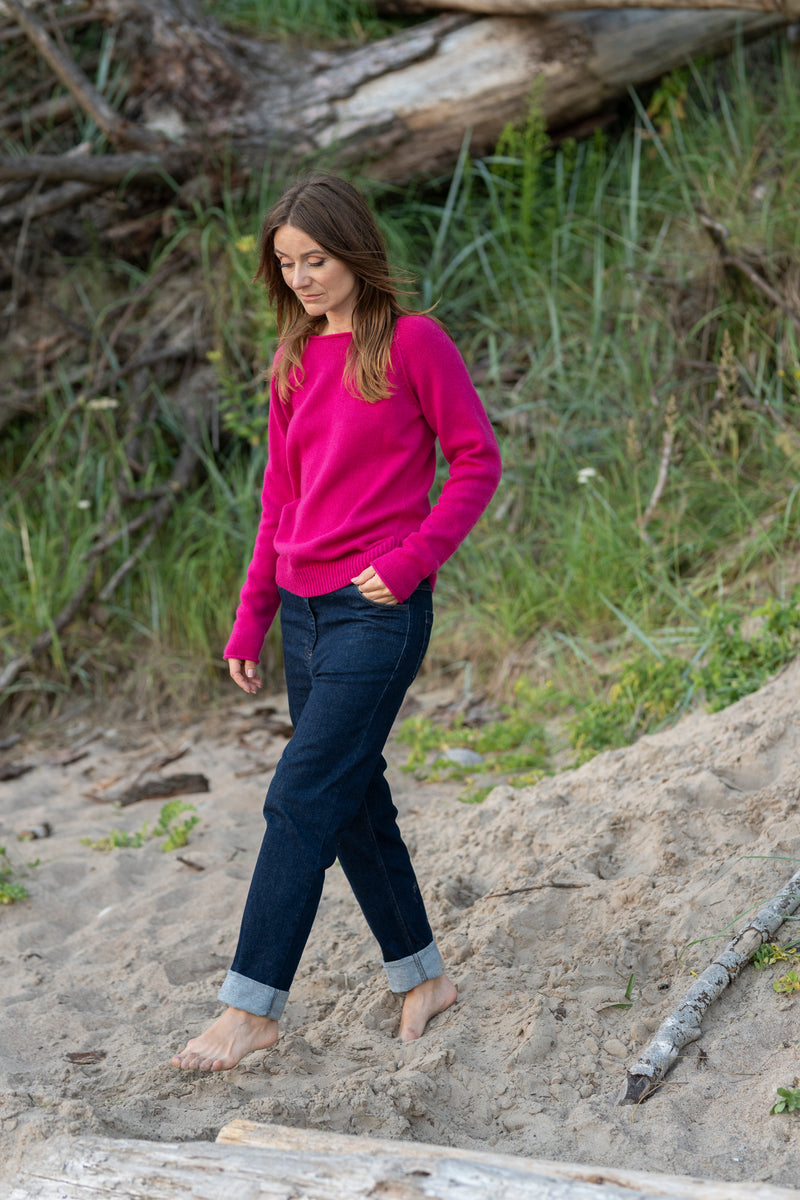 100% Cashmere Knitted Short Sweater