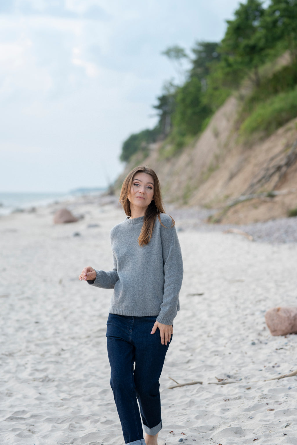 100% Cashmere and Wool  Knitted Sweater