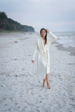 Hooded Long Cardigan with Pockets