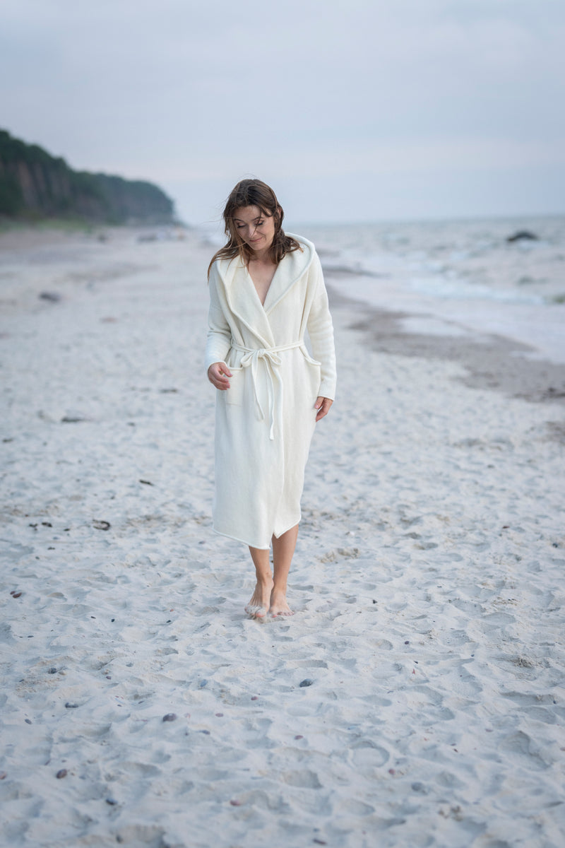 Hooded Long Cardigan with Pockets