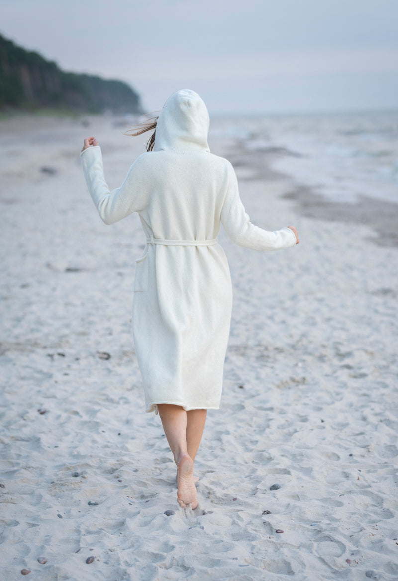 Hooded Long Cardigan with Pockets
