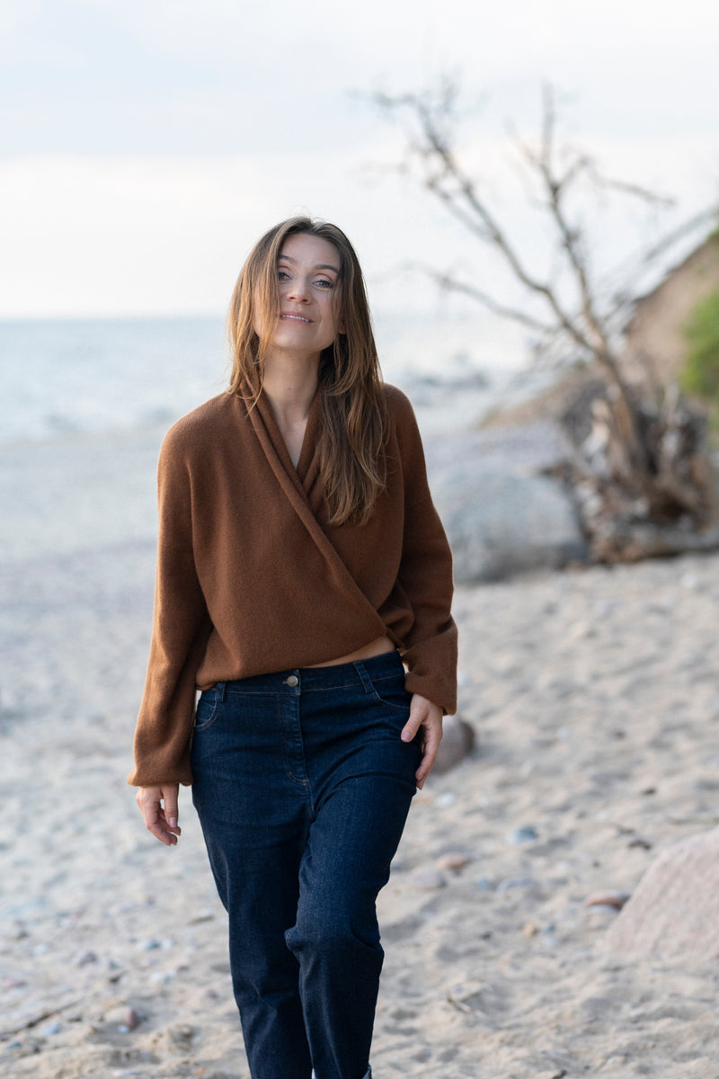 100% Cashmere Wrap Cardigan