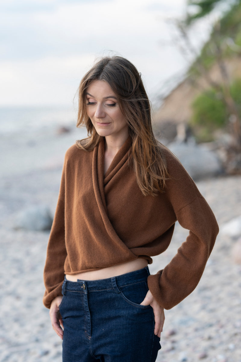 100% Cashmere Wrap Cardigan