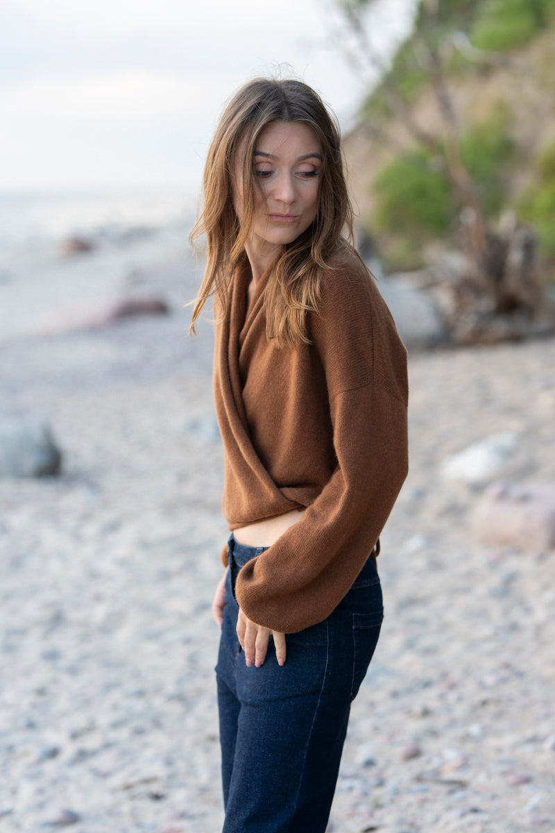 100% Cashmere Wrap Cardigan