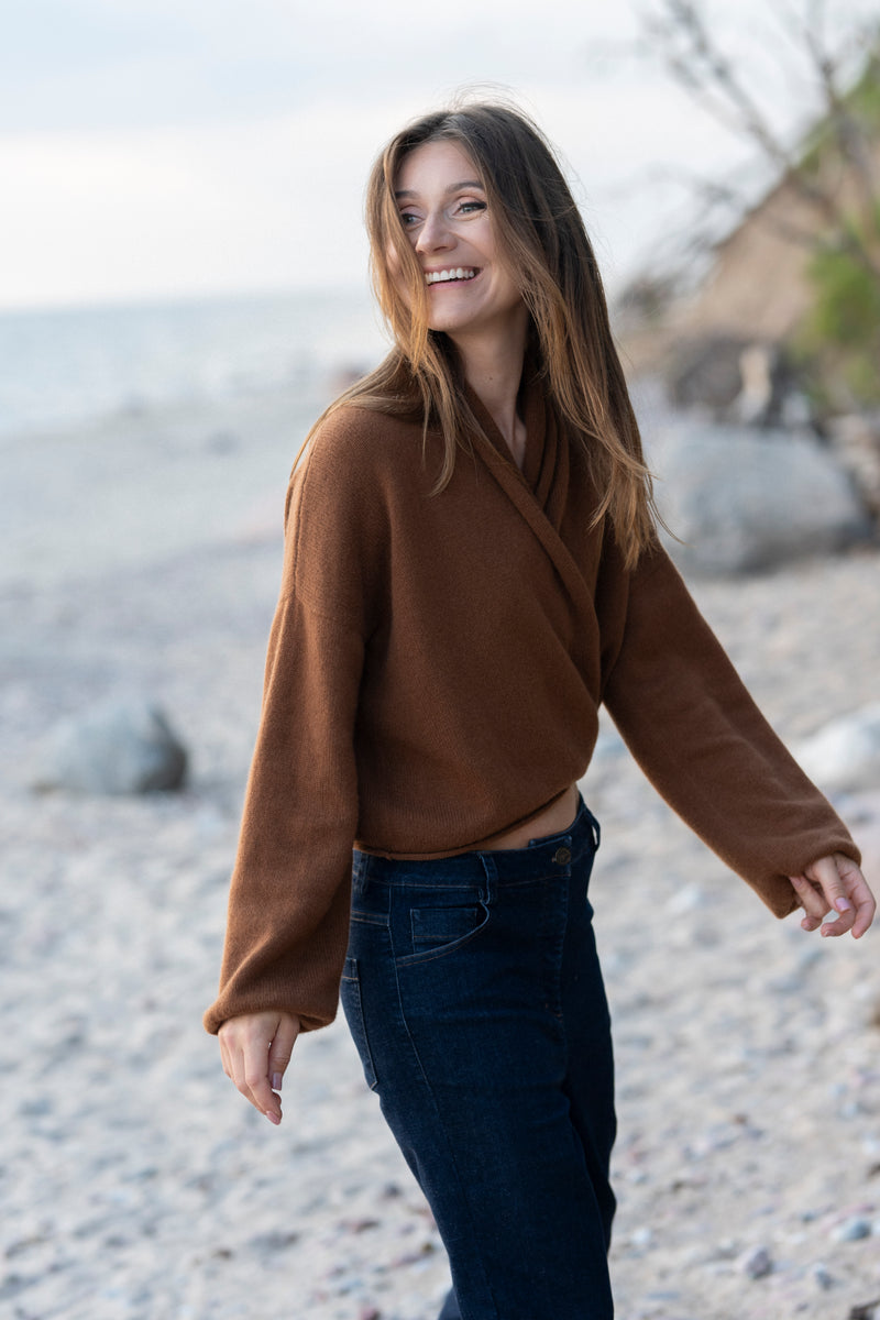 100% Cashmere Wrap Cardigan