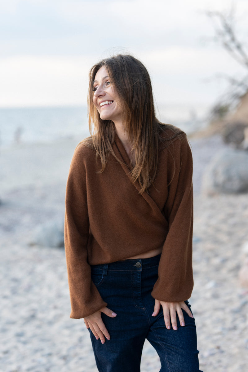 100% Cashmere Wrap Cardigan