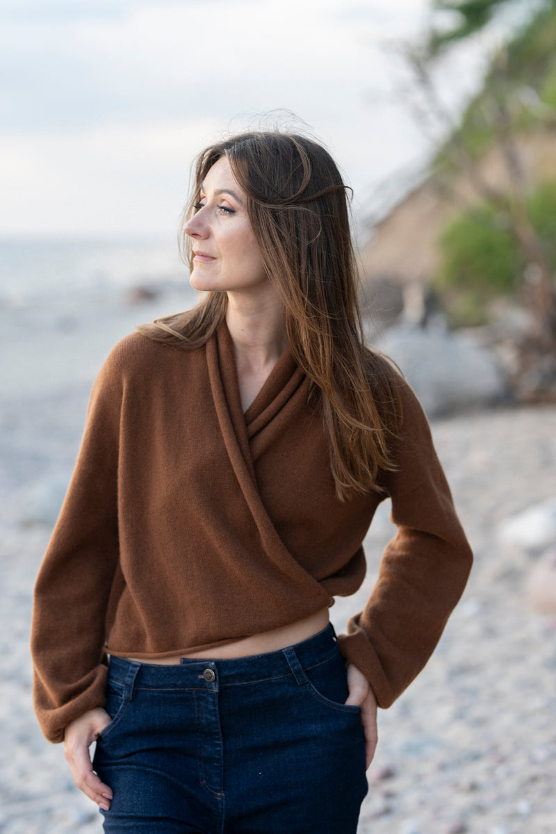 100% Cashmere Wrap Cardigan
