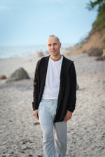 Long Hooded Cardigan for Men