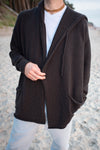 Long Hooded Cardigan for Men