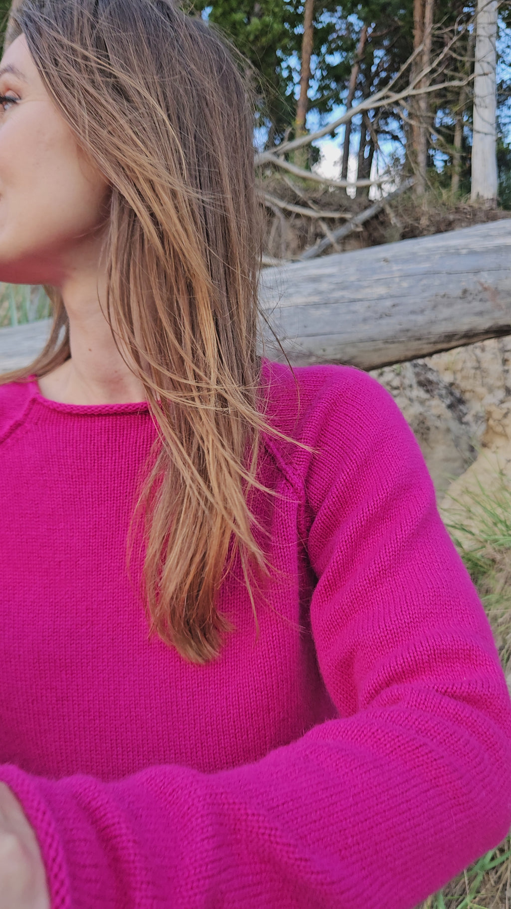 100% Cashmere Knitted Short Sweater