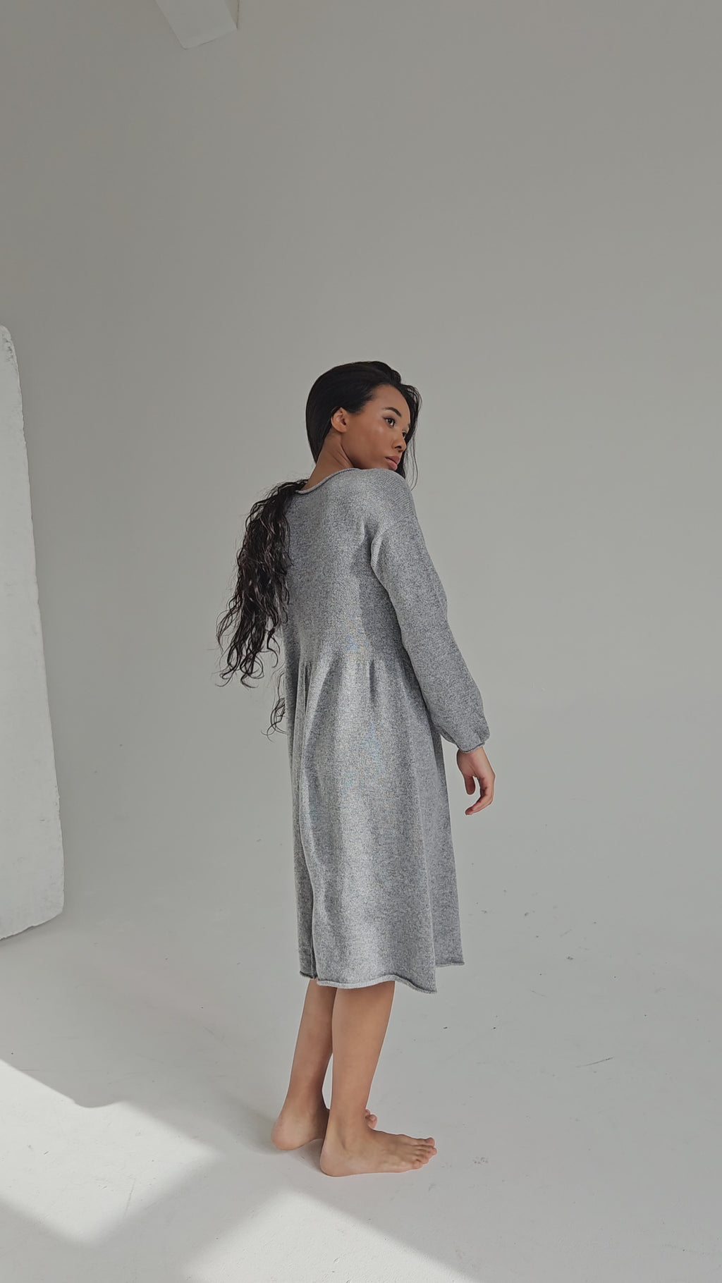 100% Cashmere Midi Dress