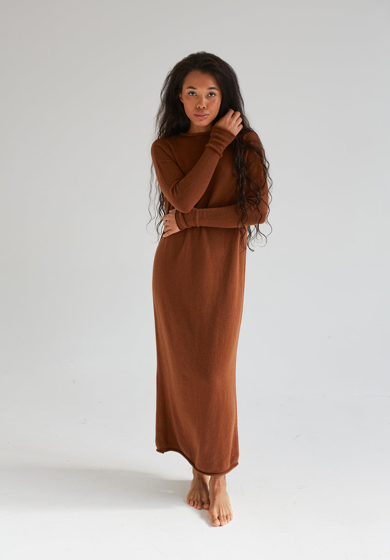 100% Cashmere Long Dress