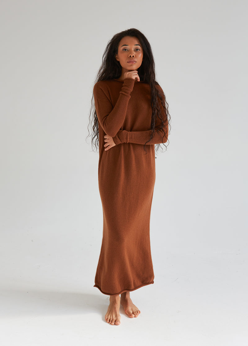 100% Cashmere Long Dress