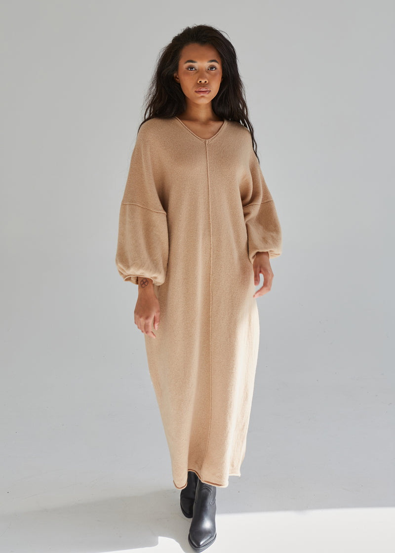 100% Cashmere Long Dress