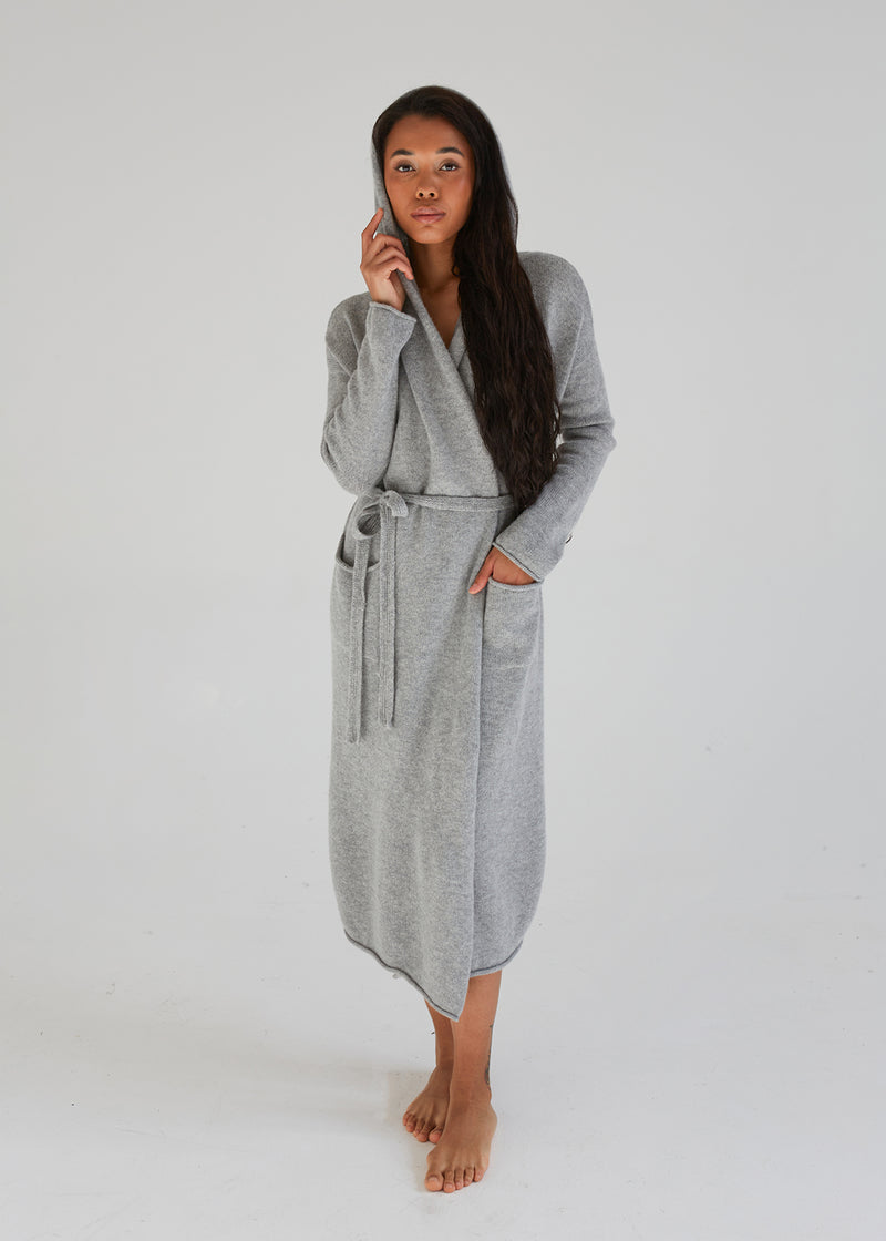 Hooded Long Cardigan with Pockets
