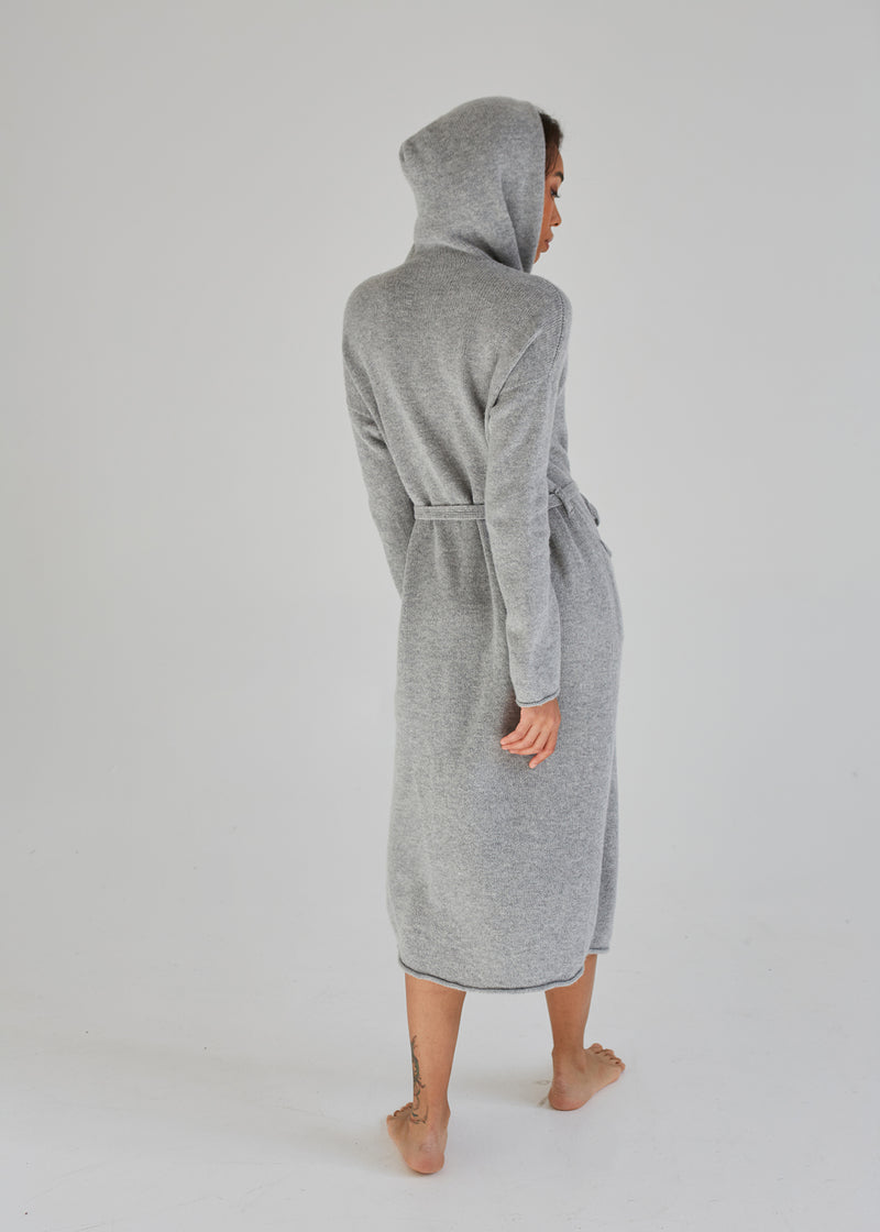 Hooded Long Cardigan with Pockets