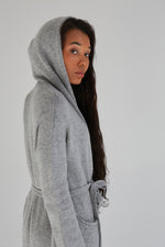 Hooded Long Cardigan with Pockets