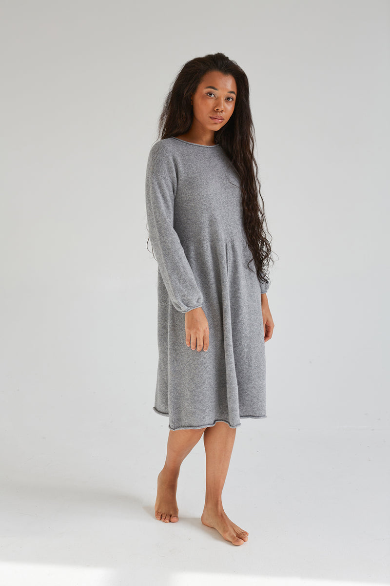 100% Cashmere Midi Dress