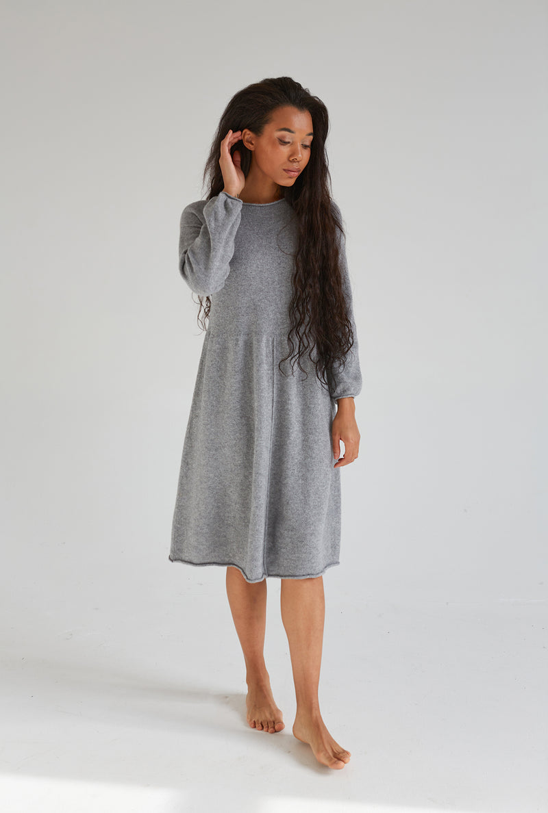 100% Cashmere Midi Dress