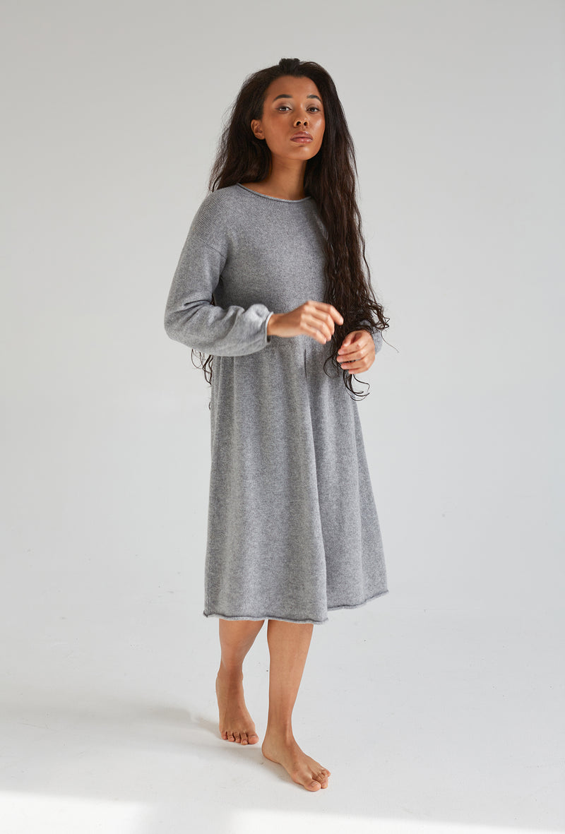 100% Cashmere Midi Dress