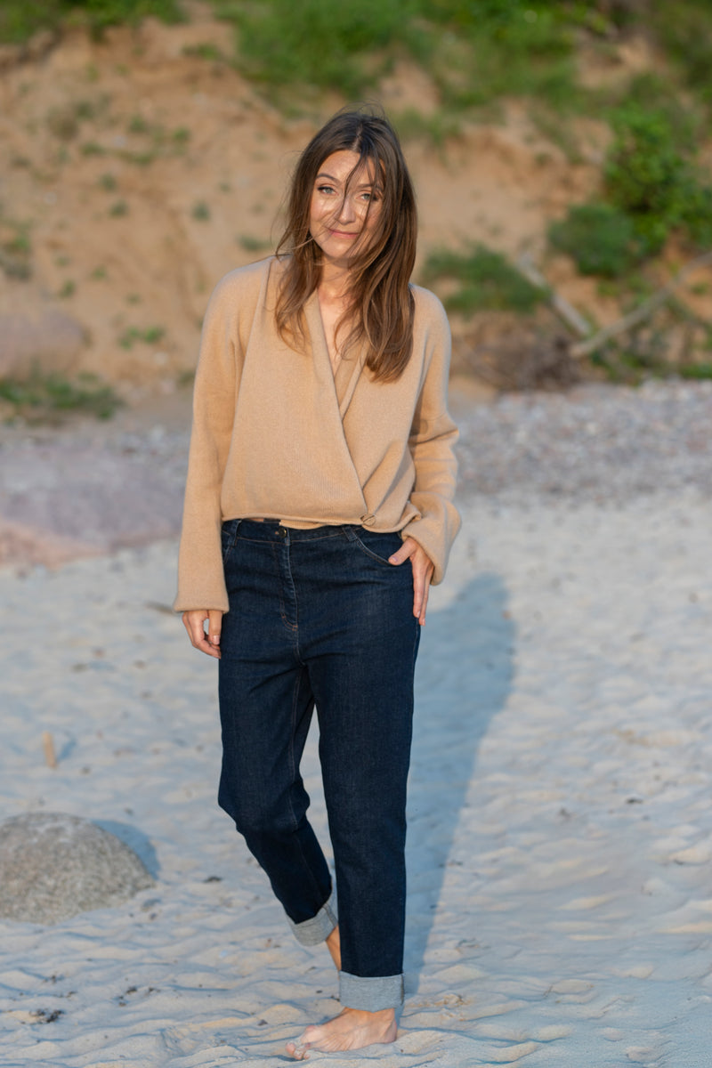 100% Cashmere Wrap Cardigan