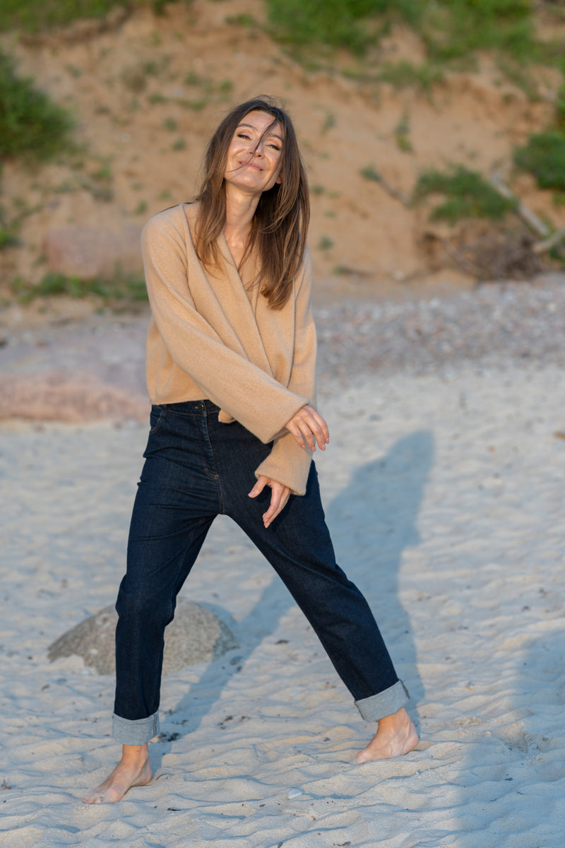 100% Cashmere Wrap Cardigan
