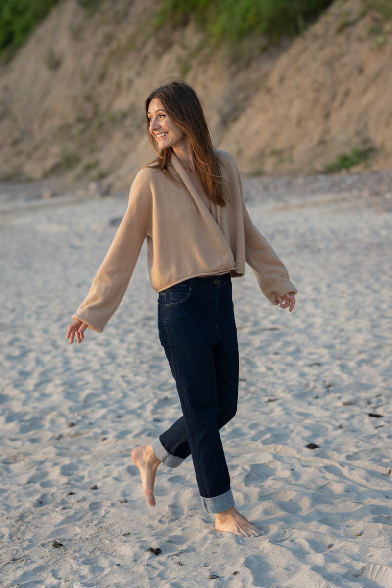 100% Cashmere Wrap Cardigan