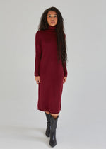 100% Cashmere Long Turtleneck Dress