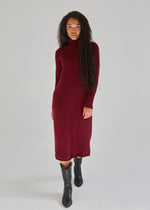 100% Cashmere Long Turtleneck Dress