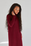 100% Cashmere Long Turtleneck Dress