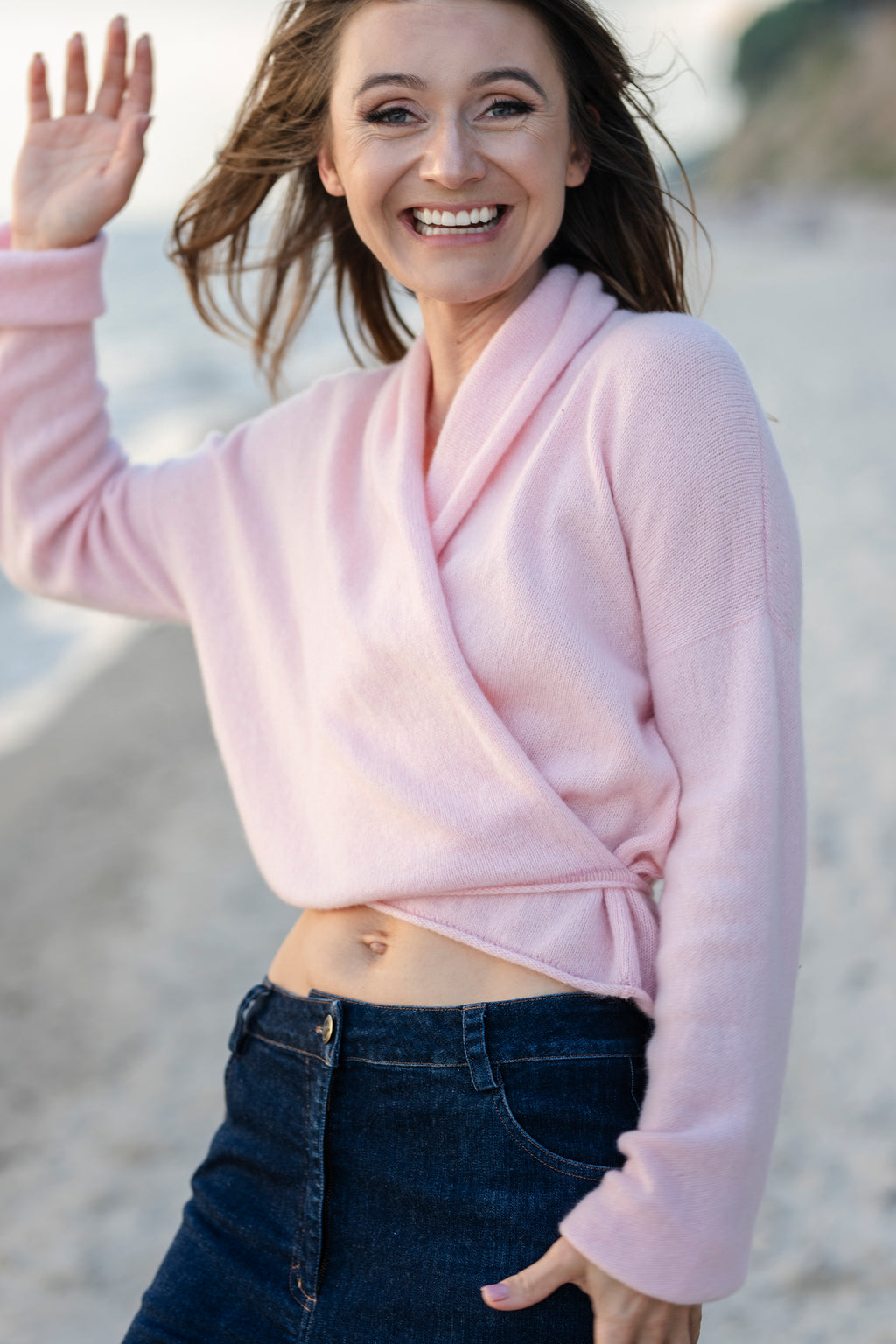 100% Cashmere Wrap Cardigan