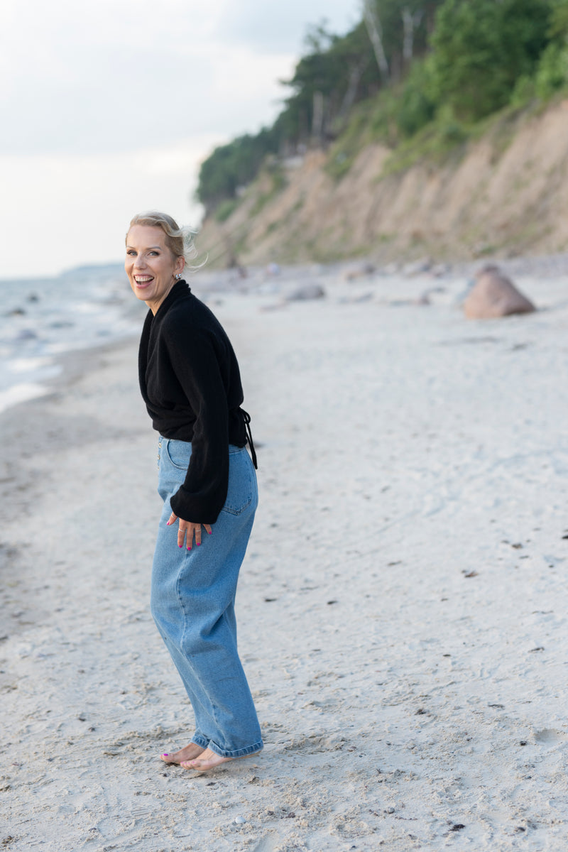 100% Cashmere Wrap Cardigan