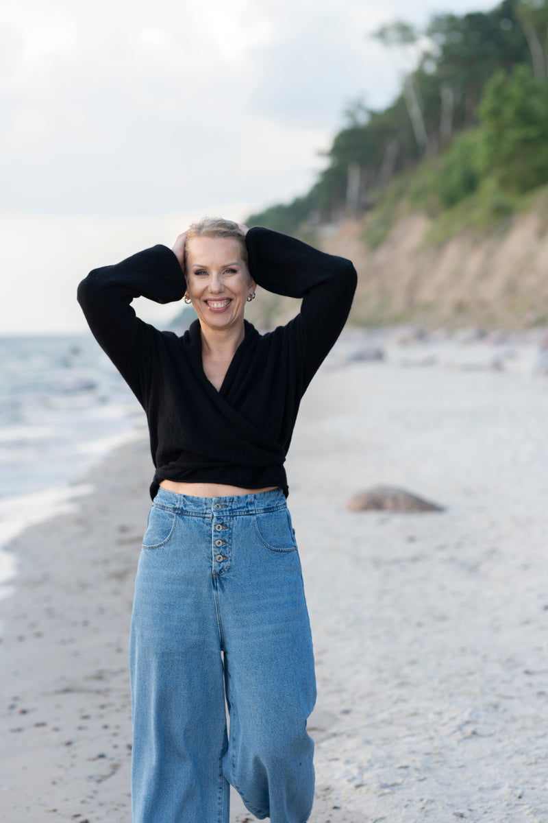 100% Cashmere Wrap Cardigan