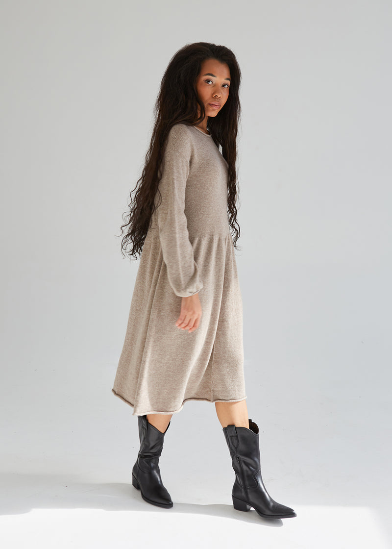 Womens Cashmere and Wool OversizedSweater Dress